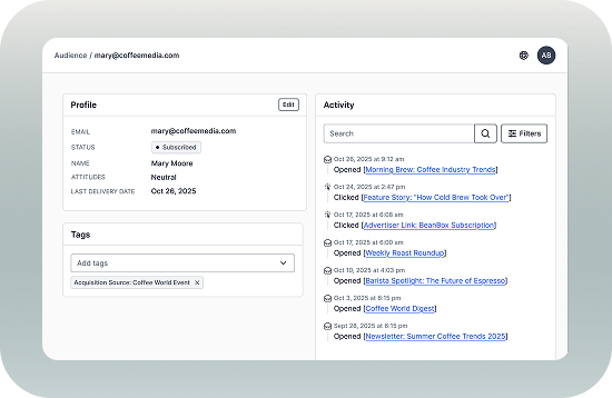 See every subscriber’s journey clearly with Activity Log